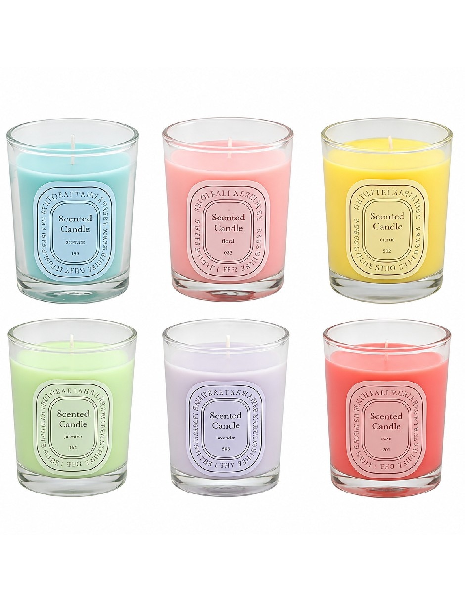 Set vela aromáticas 6 piezas