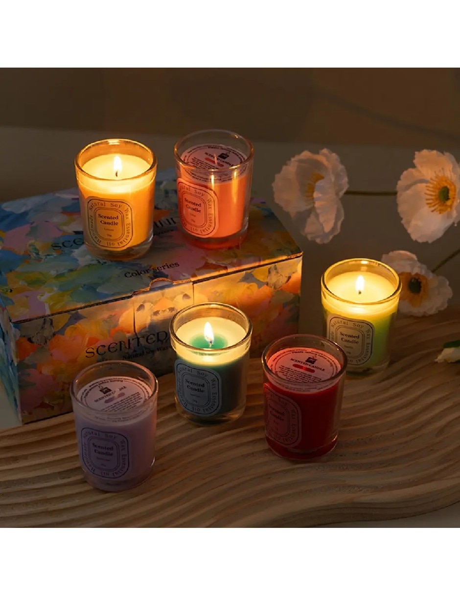 Set vela aromáticas 6 piezas 4