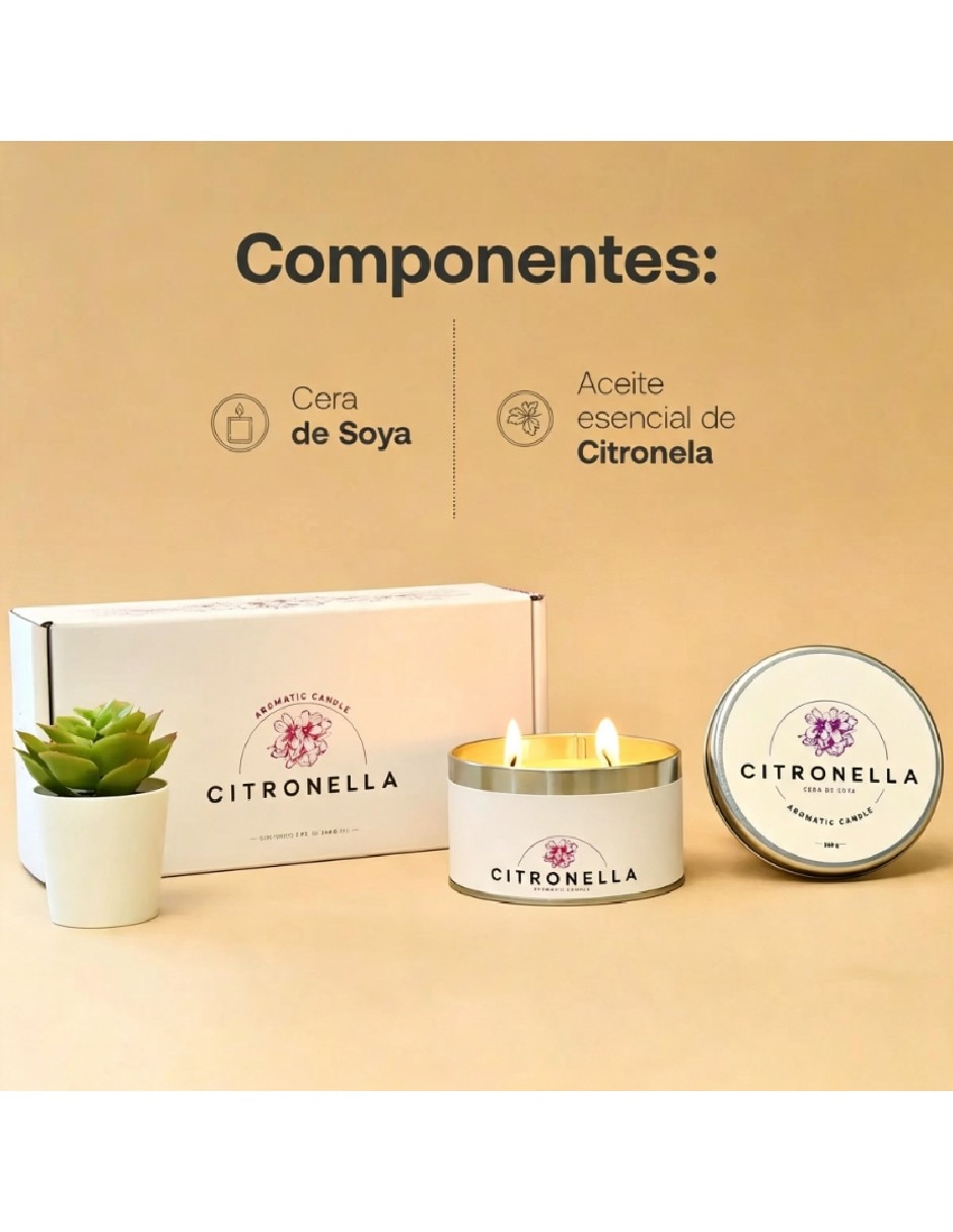 Set de velas aromáticas 2 piezas