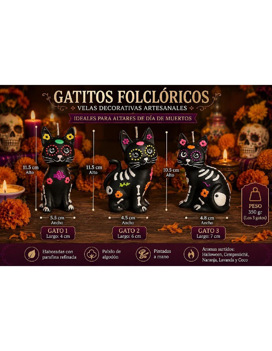 Set vela aromáticas 3 piezas 3
