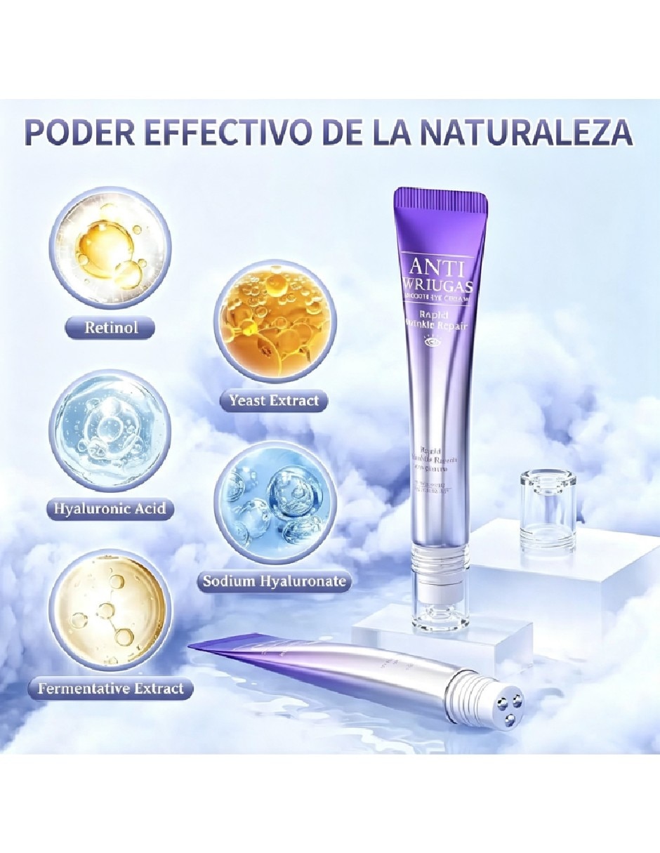 Crema para contorno de ojos recomendada para bolsas y ojeras de día y noche para todo tipo de piel