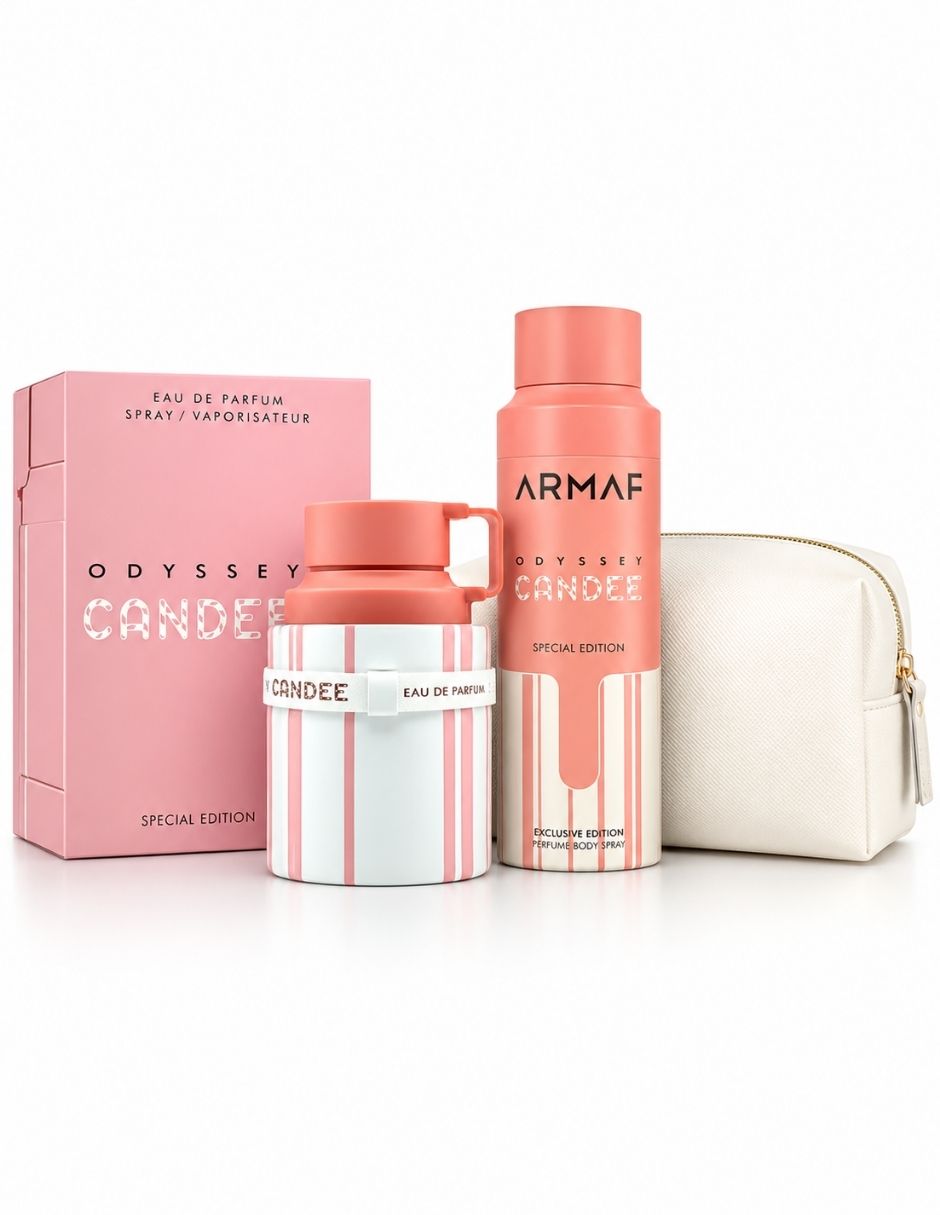 Kit eau de parfum odyssey candy + body para mujer Kit eau de parfum odyssey candy + body para mujer