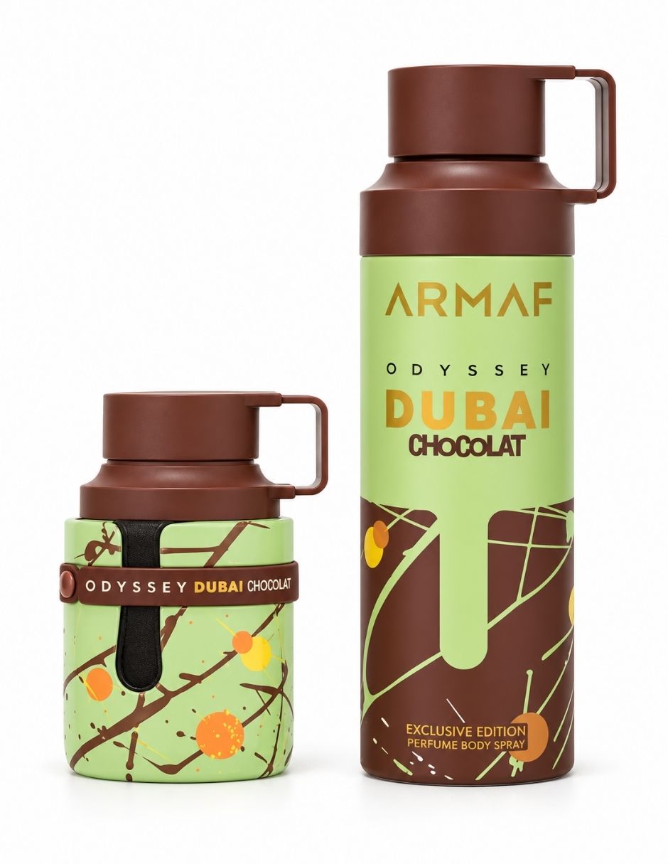 Kit eau de parfum odyssey dubai chocolate + body unisex 2