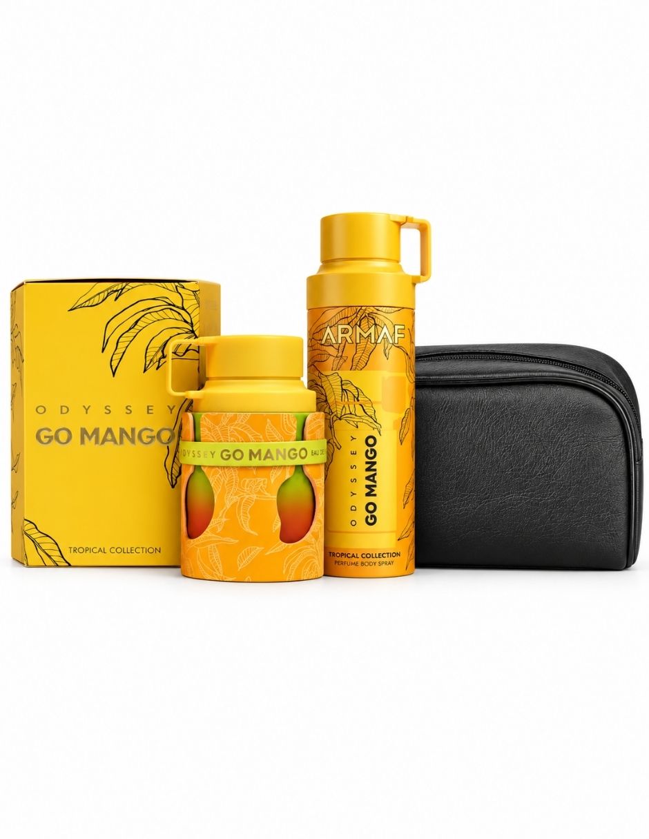 Kit eau de parfum odyssey go mango + body unisex