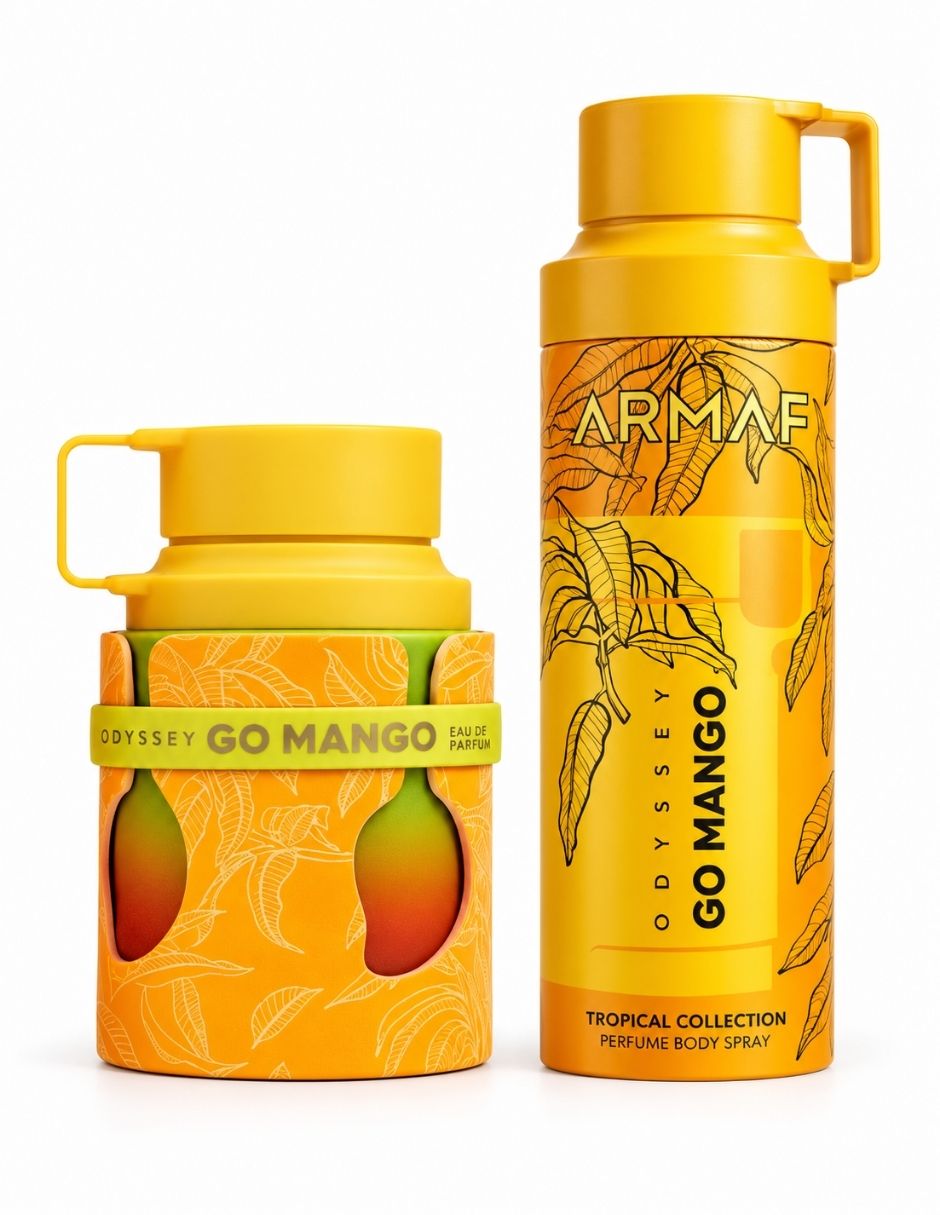 Kit eau de parfum odyssey go mango + body unisex 2