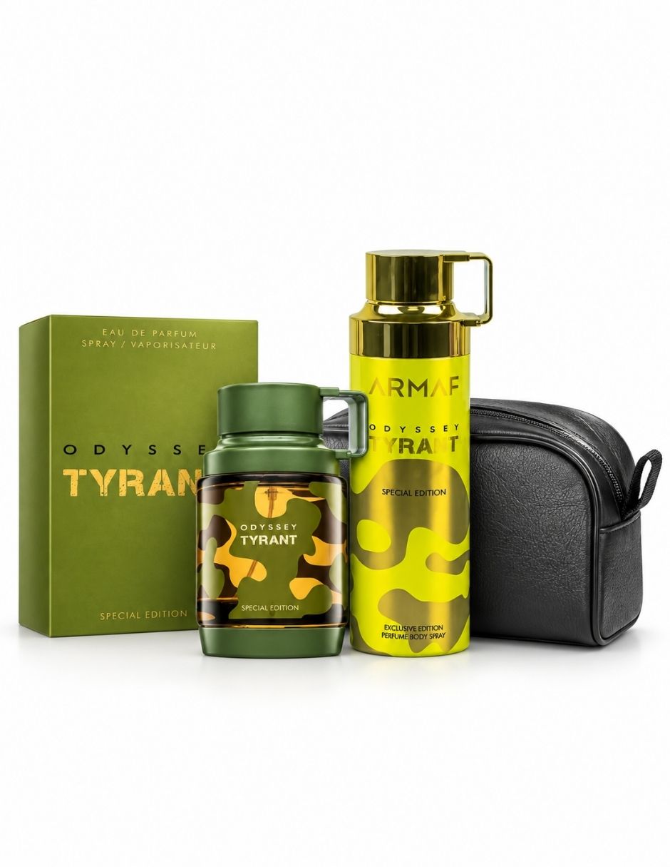 Kit eau de parfum odyssey tyrant + body para hombre