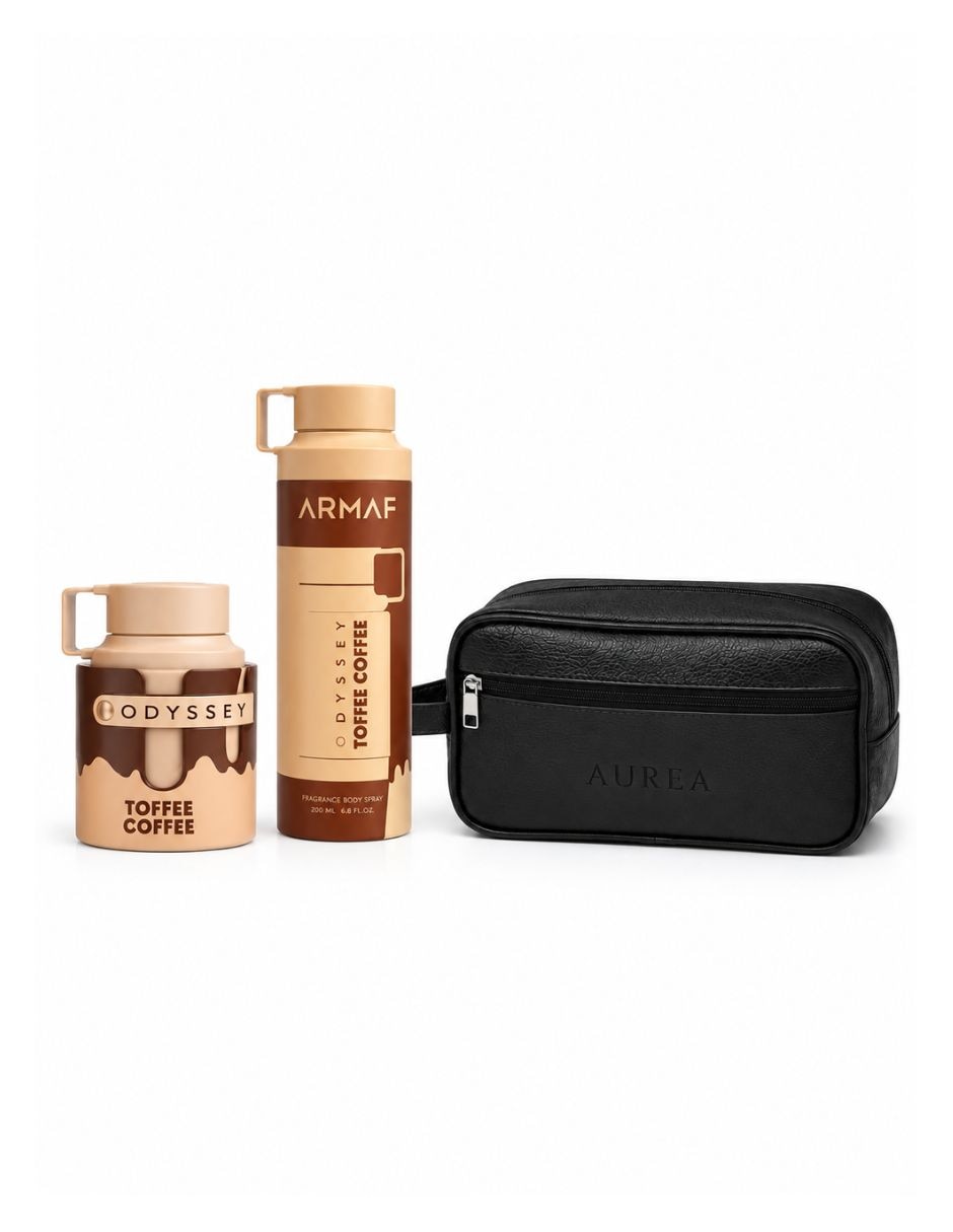 Kit eau de parfum odyssey toffee coffee + neseser unisex 2
