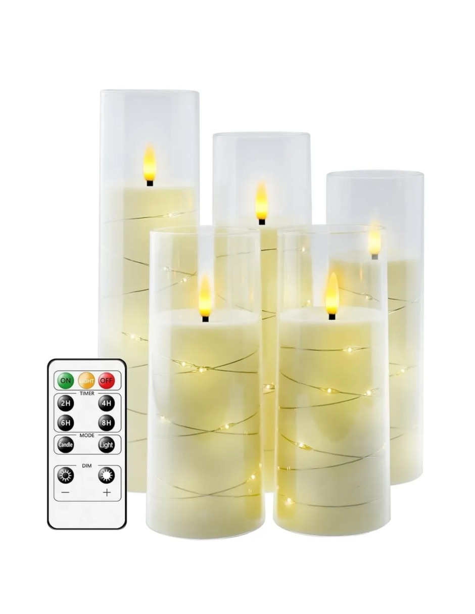 Set vela votiva 5 piezas