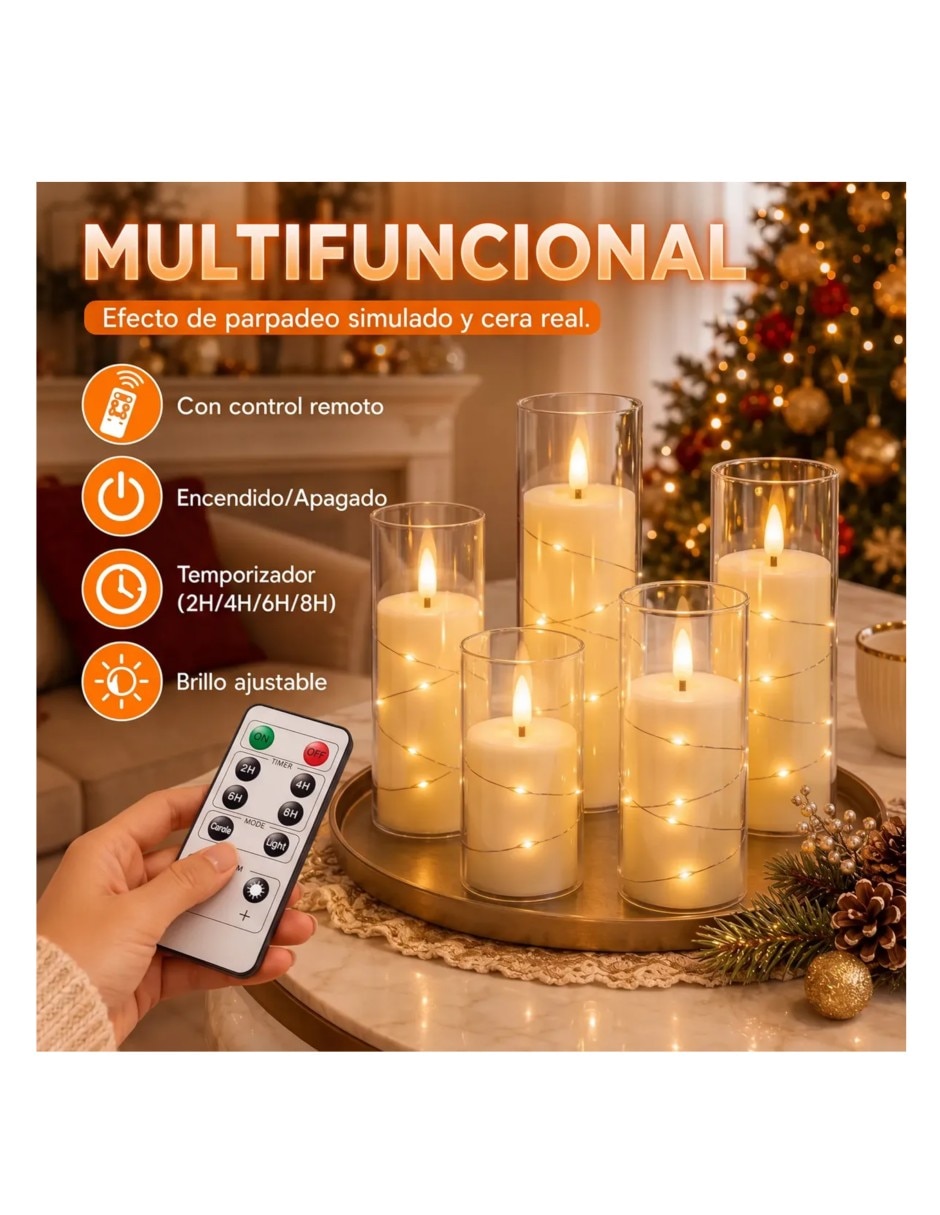 Set vela votiva 5 piezas 2