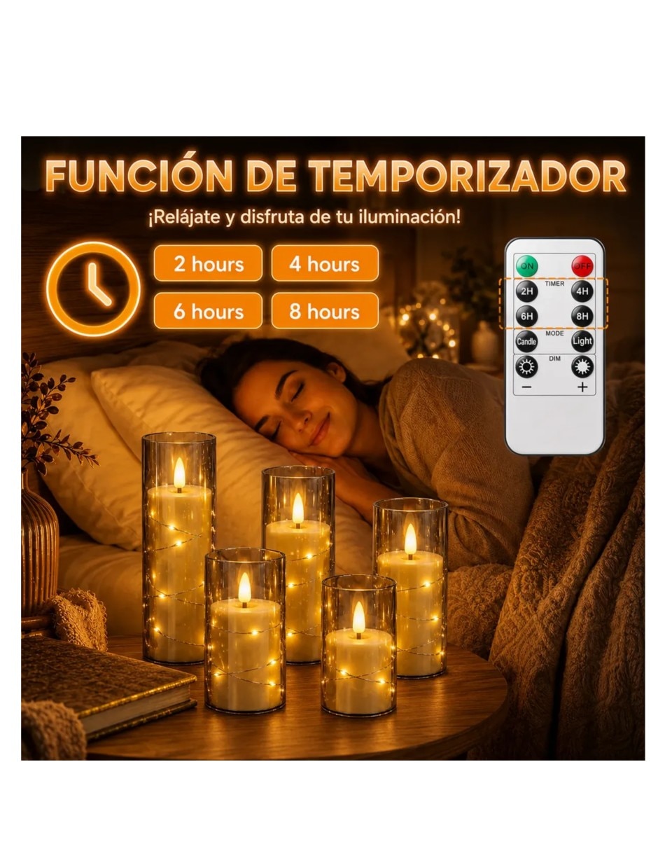 Set vela votiva 5 piezas 3
