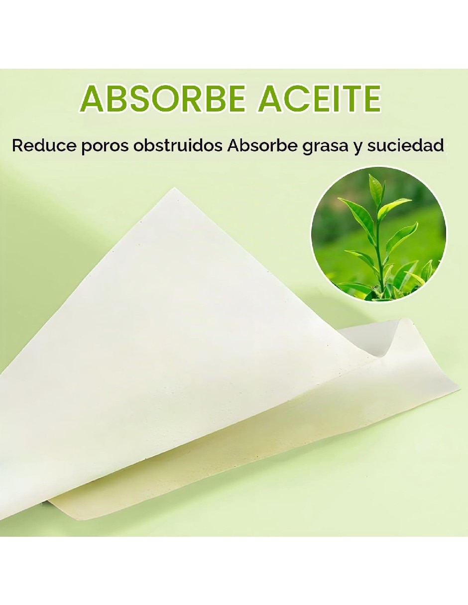 Papel absorbente facial antigrasa 100 piezas 2