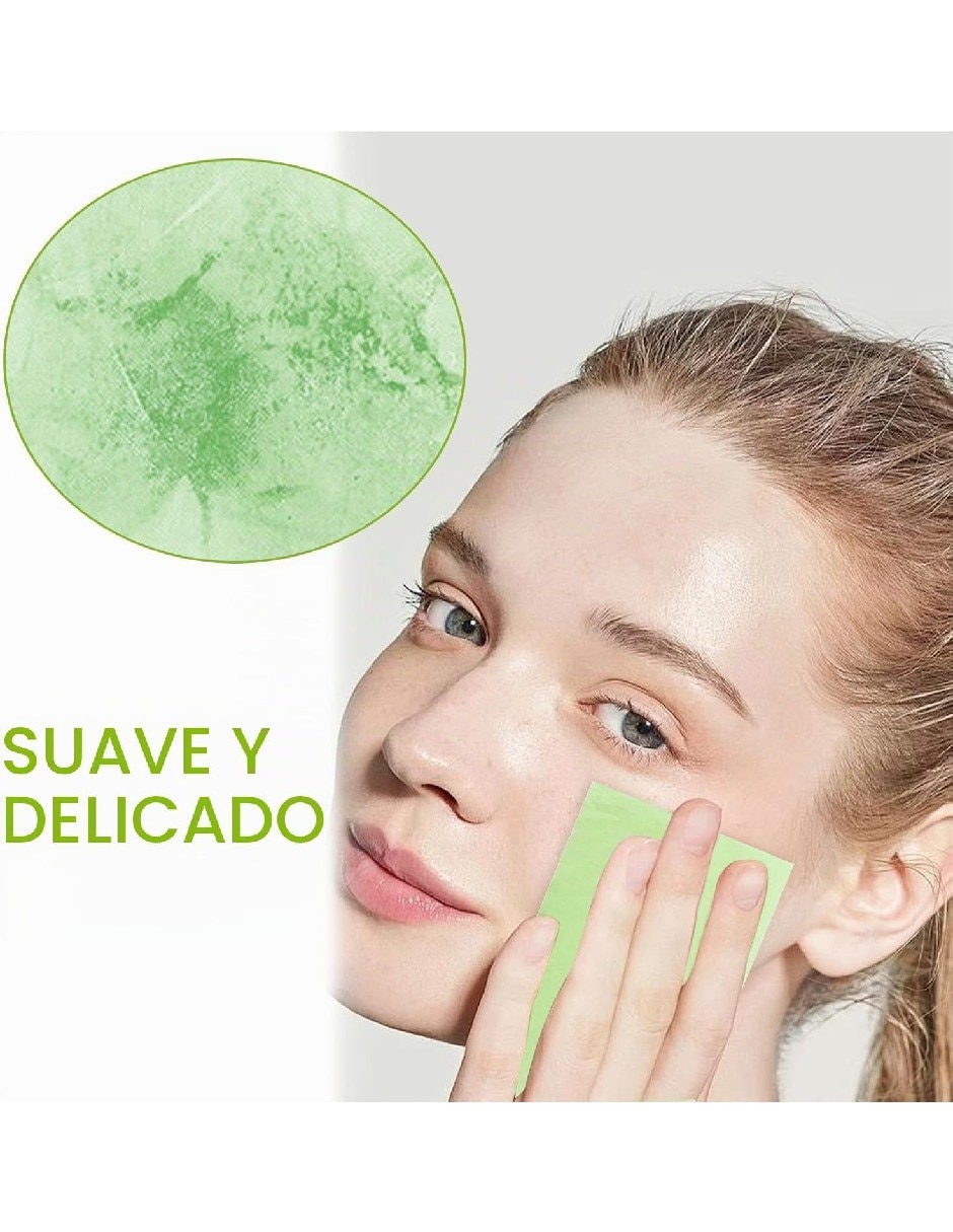 Papel absorbente facial antigrasa 100 piezas 3